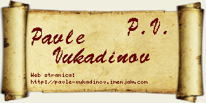 Pavle Vukadinov vizit kartica